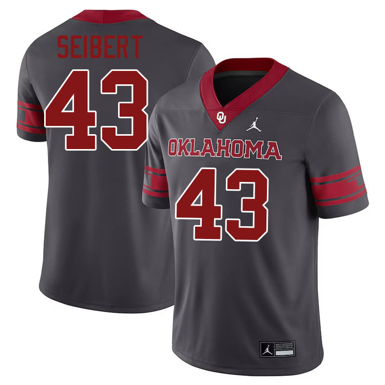 Austin Seibert Oklahoma Sooners Jersey,Oklahoma Sooners Football Uniforms,Jersey-Anthracite